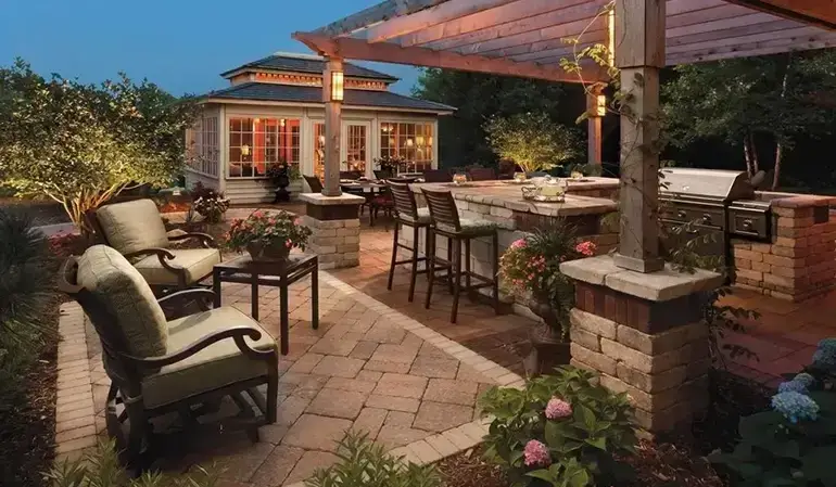Patio-chairs-gazebo-landscape-design-outdoor-retreat